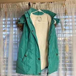 Green Hooded Vest